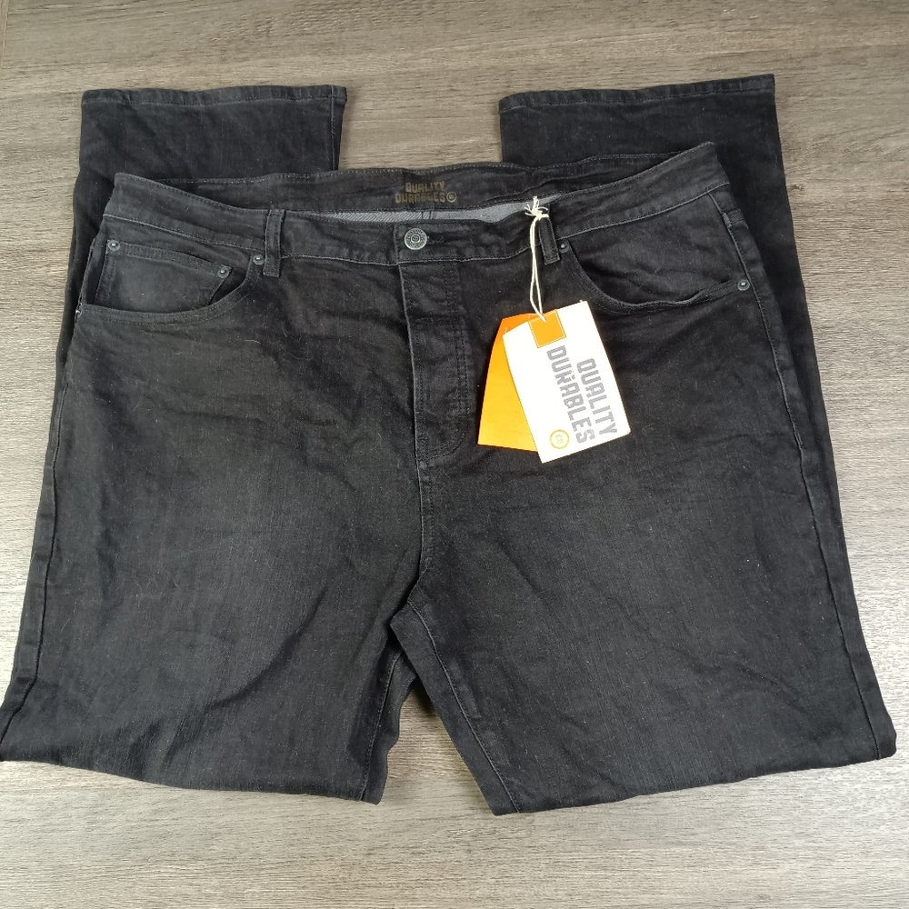 Quality Durables Black Denim Jeans Size 42 NWT